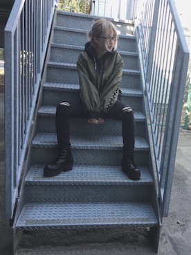 す:Dさん（レディース・155cm）の冬コーディネート