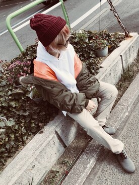 「髪色」｜す:Dさん（レディース・155cm）の冬コーディネート