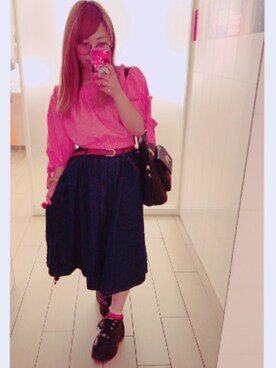 「GGD SELECT（ジージーディー　セレクト）のアイテム」を使った、amiさん（レディース・145cm）の秋コーディネート