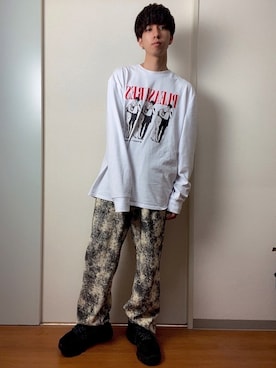 「NERDY（ノルディ）のアイテム（シューズ）」を使った、大関司さん（メンズ・170cm）の春コーディネート