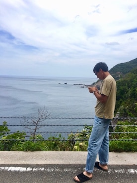 「AURALEE」｜げしさん（メンズ・182cm）の夏コーディネート