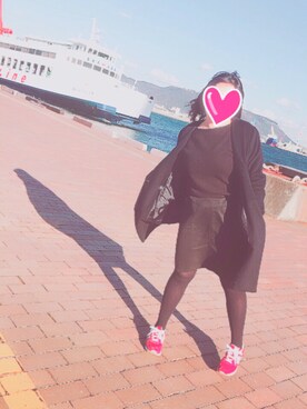 「海」｜「アイテム（チェスターコート）」を使った、◈ yurinko ◈さん（レディース・158cm）の冬コーディネート