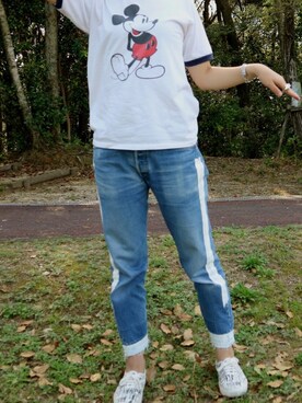 「OLD PARK（オールドパーク）のアイテム」を使った、きららんさん（レディース・171cm）の春コーディネート