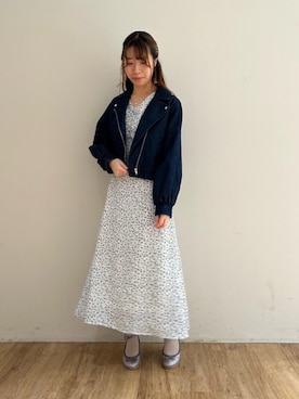 「仙台」｜「アイテム（ブルゾン）」を使った、majessk3さん（レディース・158cm）の春コーディネート
