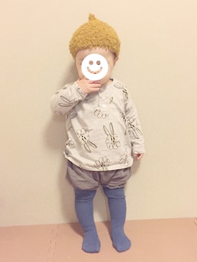 YUKI☻໊*೨⋆*✩さん（キッズ・80cm）の春コーディネート