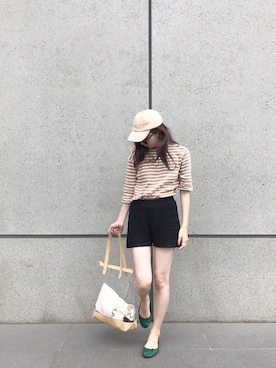 「アイテム（イヤリング）」を使った、AMOさん（レディース・167cm・20代）の夏コーディネート