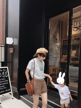 「A.P.C.」｜「アイテム（ハンチング/ベレー帽）」を使った、AMOさん（レディース・167cm）の夏コーディネート