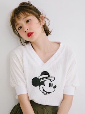 「ミッキー」｜AMOさん（レディース・167cm）の春コーディネート