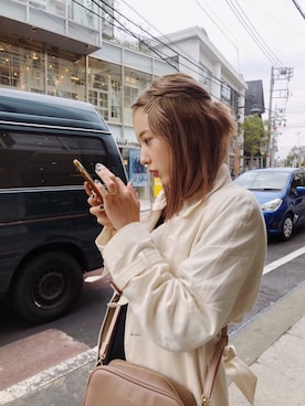 「アイテム（トレンチコート）」を使った、AMOさん（レディース・167cm・20代）の春コーディネート