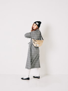 「アイテム（シャツワンピース）」を使った、AMOさん（レディース・168cm・20代）の秋コーディネート