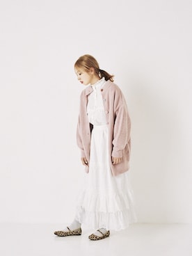 「アイテム（バレエシューズ）」を使った、AMOさん（レディース・168cm）の冬コーディネート