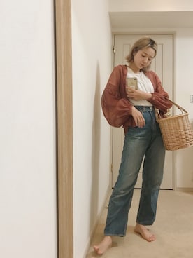 「シースルー」｜AMOさん（レディース・168cm）の春コーディネート