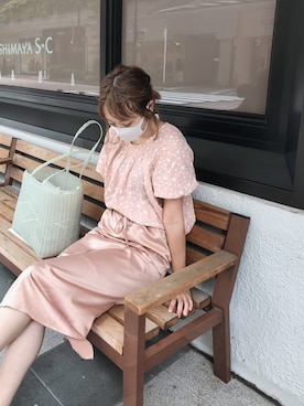 「PALOROSA（パロローサ）のアイテム」を使った、AMOさん（レディース・168cm）の夏コーディネート