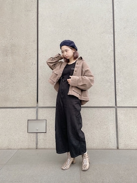 「アイテム（ブルゾン）」を使った、AMOさん（レディース・168cm・30代）の春コーディネート