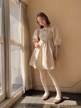 「アイテム（タイツ/ストッキング）」を使った、AMOさん（レディース・168cm・20代）の春コーディネート