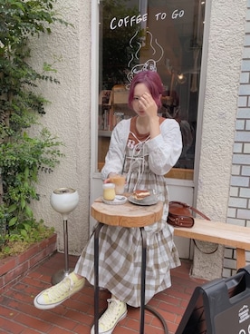 「Rouje（ルージュ）のアイテム」を使った、AMOさん（レディース・168cm）の春コーディネート