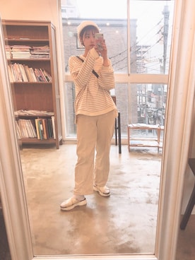 「コードュロイパンツ」｜Nさん（レディース・159cm）の秋コーディネート