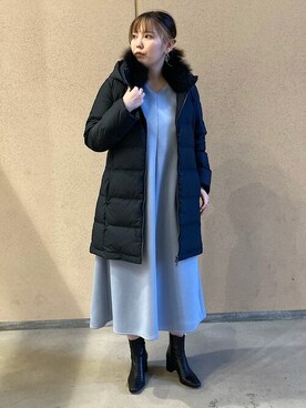 トレンチコートを使った ライトブルー の人気ファッションコーディネート Wear