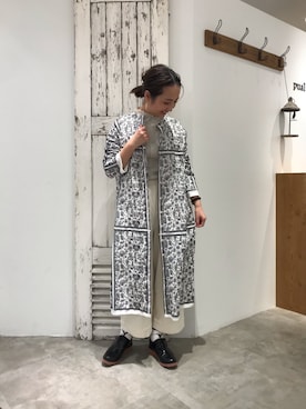 「ボタニカル」｜「アイテム（ワンピース）」を使った、seinoooさん（レディース・160cm）の春コーディネート
