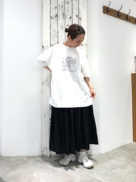 「101匹わんちゃん」｜「アイテム（スカート）」を使った、seinoooさん（レディース・160cm）の夏コーディネート