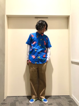 「Pataloha（パタロハ）のアイテム」を使った、やまChanさん（メンズ・182cm）の春コーディネート