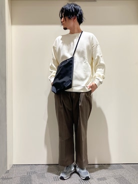 「アイテム（ショルダーバッグ）」を使った、やまChanさん（メンズ・182cm）の春コーディネート