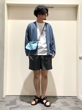 「BURLAP OUTFITTER（バーラップアウトフィッター）のアイテム（ショルダーバッグ）」を使った、やまChanさん（メンズ・182cm）の春コーディネート