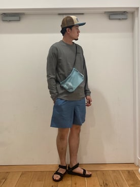 「BURLAP OUTFITTER（バーラップアウトフィッター）のアイテム（ショルダーバッグ）」を使った、やまChanさん（メンズ・182cm）の春コーディネート