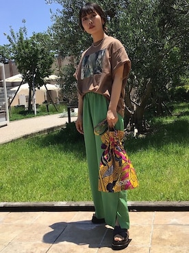 「SHIPS」｜西さん（レディース・156cm）の夏コーディネート