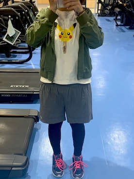 「トレーニング」｜「アイテム（ジャケット/アウター）」を使った、sawako15さん（レディース・156cm）の春コーディネート