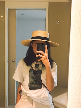 「MA（エムエー）のアイテム」を使った、MatanYaoさん（レディース・165cm）の夏コーディネート