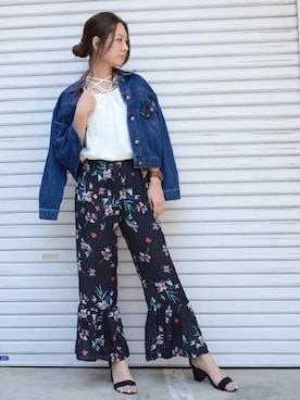 「ＡＮＤＪ（アンドジェイ）のアイテム」を使った、makotoさん（レディース・165cm）の春コーディネート