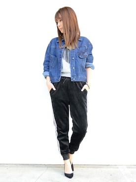 「ＡＮＤＪ（アンドジェイ）のアイテム」を使った、makotoさん（レディース・165cm）の冬コーディネート