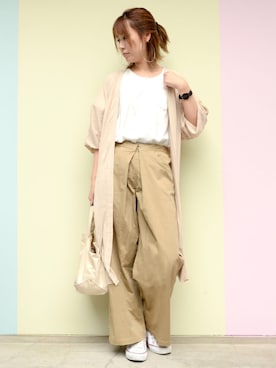 「CONVERSE（コンバース）のconverse（コンバース） ALL STAR OX（オールスターOX）（スニーカー）」を使った、makotoさん（レディース・165cm）の夏コーディネート