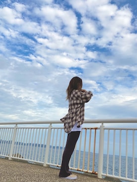 「チェック柄に恋してる」｜makotoさん（レディース・165cm）の秋コーディネート