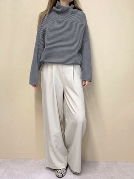 「ＡＮＤＪ（アンドジェイ）のアイテム」を使った、makotoさん（レディース・165cm）の冬コーディネート