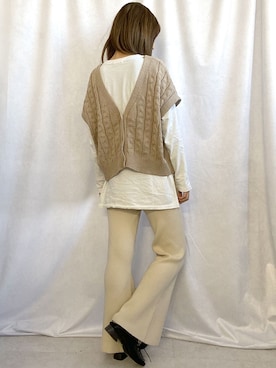 「ＡＮＤＪ（アンドジェイ）のアイテム」を使った、makotoさん（レディース・165cm）の春コーディネート