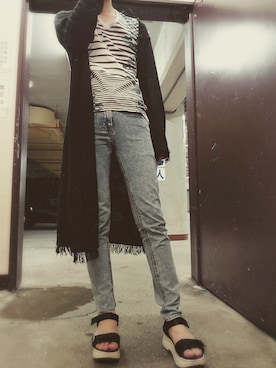 「CIVARIZE（シヴァーライズ）のアイテム（トップス）」を使った、240sx_silvia_さん（メンズ・174cm）の夏コーディネート