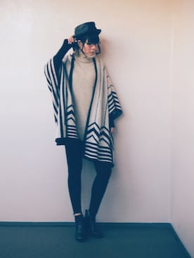 「アイテム（ブーツ）」を使った、ksさん（レディース・172cm）の冬コーディネート