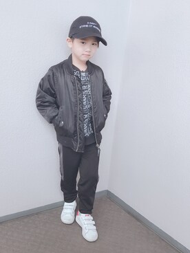 「WASK（ワスク）のアイテム（ジャケット/アウター）」を使った、ksさん（キッズ・120cm）の冬コーディネート