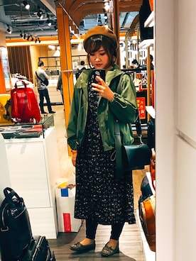 「NET（ネット）のアイテム（ハンチング/ベレー帽）」を使った、Guan Giさん（レディース・164cm）の夏コーディネート