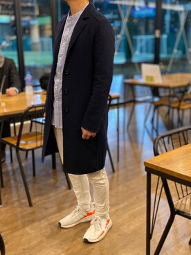 「GAP（ギャップ）のアイテム（トレンチコート）」を使った、ふぁっじさん（メンズ・167cm）の春コーディネート