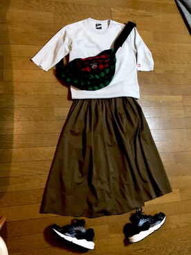 「JOHNSON（ジョンソン）のアイテム」を使った、marumikaさん（レディース・152cm）の秋コーディネート