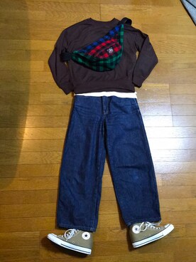 「JOHNSON（ジョンソン）のアイテム」を使った、marumikaさん（レディース・152cm）の秋コーディネート
