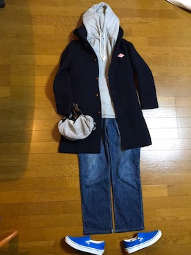 「アイテム（ボディバッグ/ウエストポーチ、シルバー系）」を使った、marumikaさん（レディース・152cm）の秋コーディネート