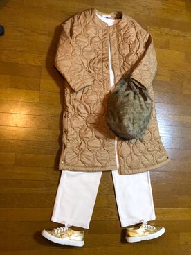 「troisのアイテム（ジャケット/アウター）」を使った、marumikaさん（レディース・152cm）の冬コーディネート