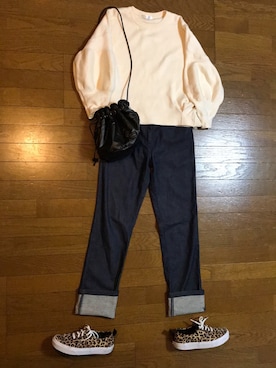 「JOSEPH（ジョセフ）のアイテム（パンツ）」を使った、marumikaさん（レディース・152cm）の春コーディネート