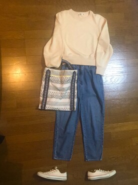 Uniqlo ユニクロ のスウェットを使ったレディース人気ファッションコーディネート Wear