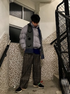 「off white」｜「アイテム（ダウンジャケット/コート）」を使った、CMPさん（メンズ・174cm）の冬コーディネート