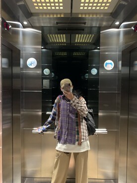 「TRAN泉（トラン）のアイテム」を使った、CMPさん（メンズ・174cm）の春コーディネート